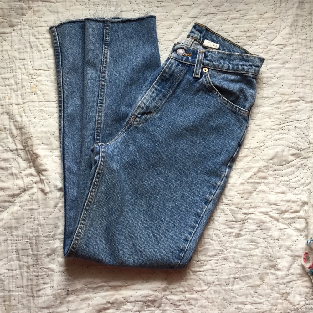 Levi’s 912 orange tab jeans